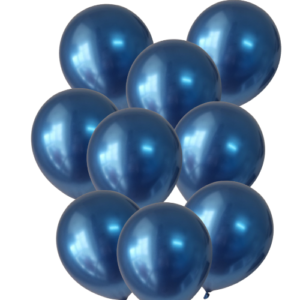 Dark Blue Chrome Balloons